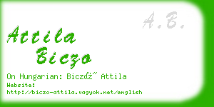 attila biczo business card
